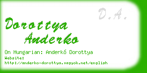 dorottya anderko business card